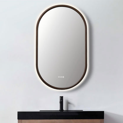 Zen Mirror 24" / Chestnut Oak / LED