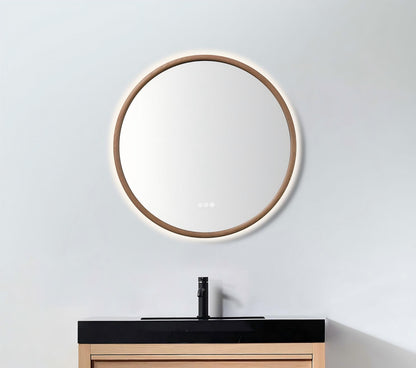 Zen Mirror 30" / Whitewash Oak / LED