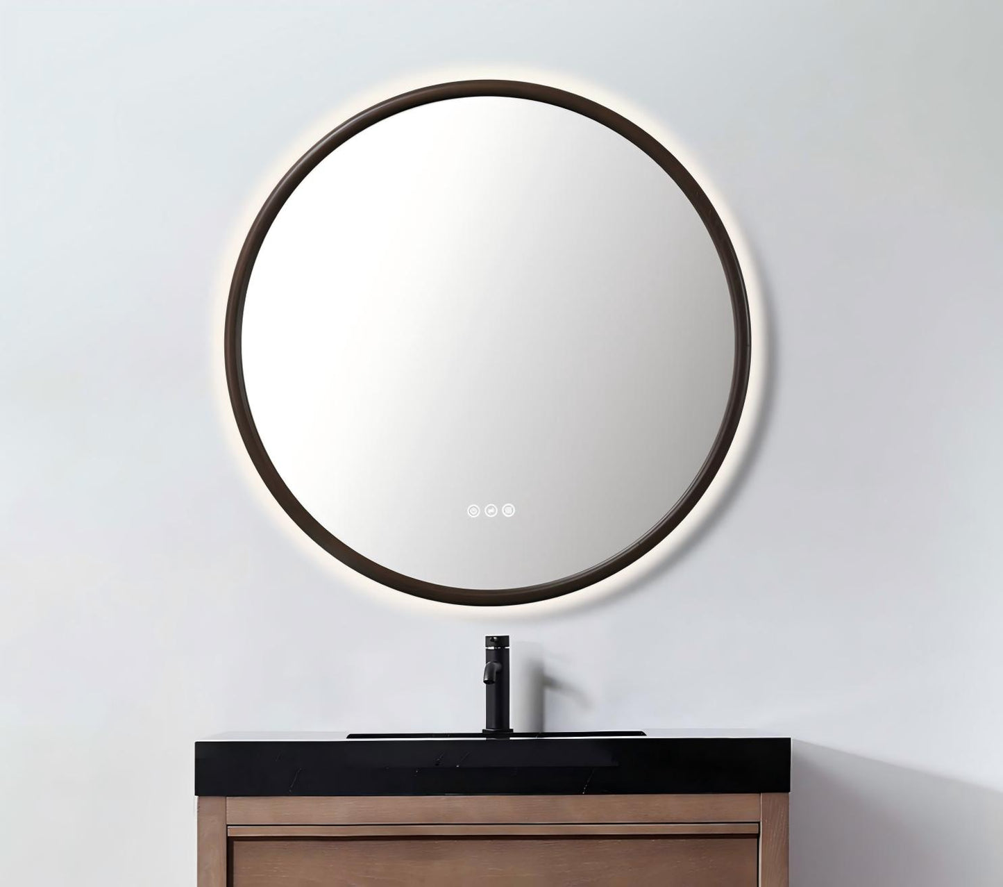 Zen Mirror 36" / Chestnut Oak / LED