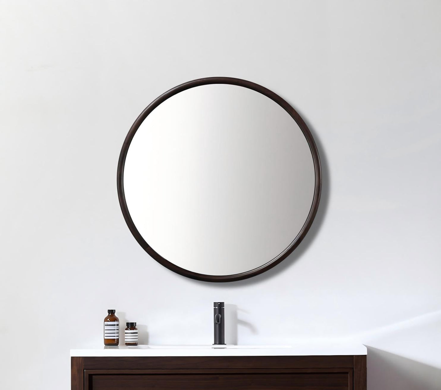 Zen Mirror 36" / Dark Walnut / Non-LED