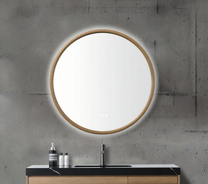 Zen Mirror 36" / Pecan Oak / LED