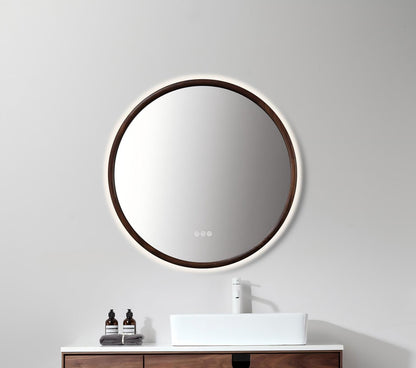 Zen Mirror 36" / Walnut / LED