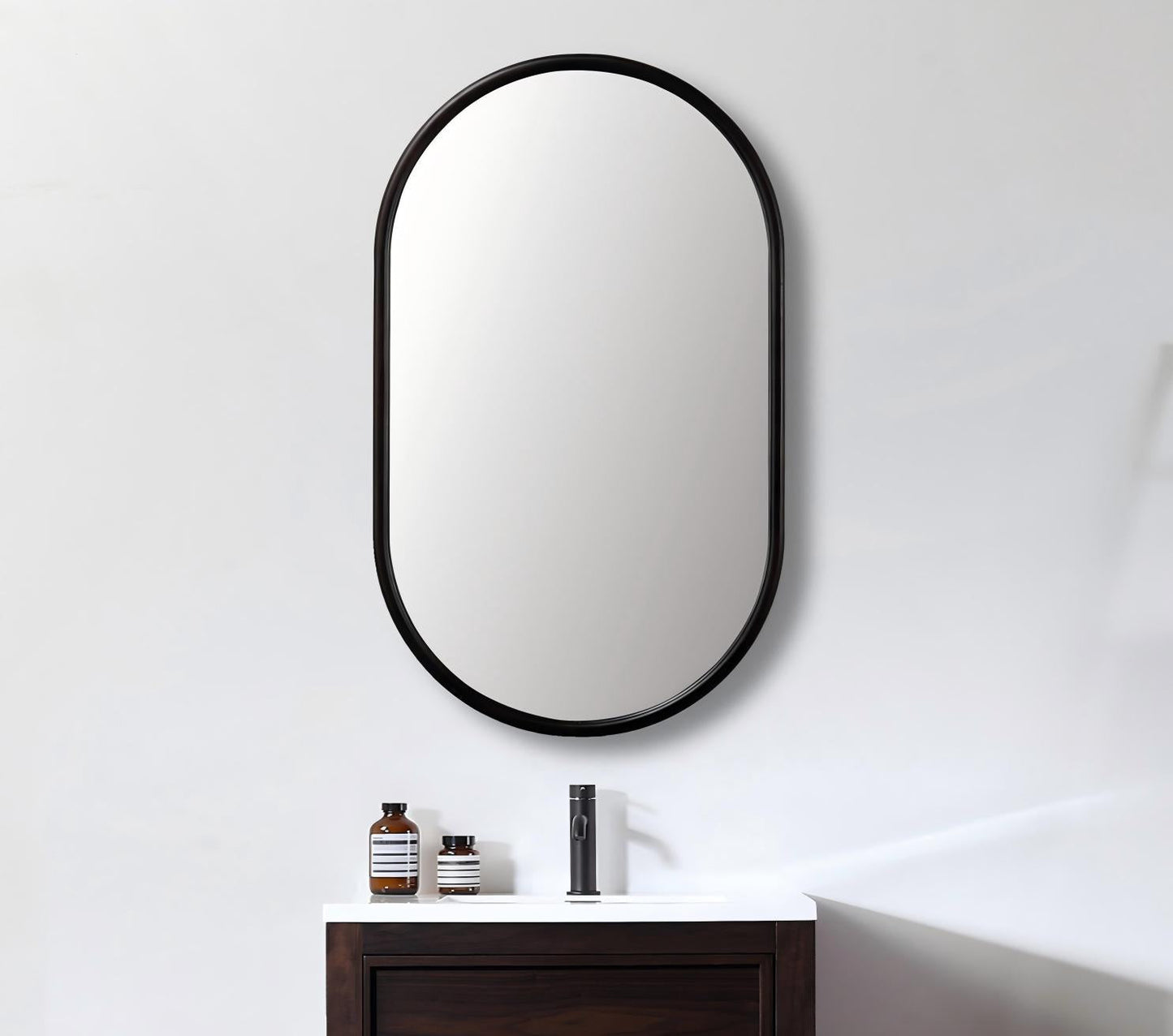 Zen Mirror 24" / Dark Walnut / Non-LED