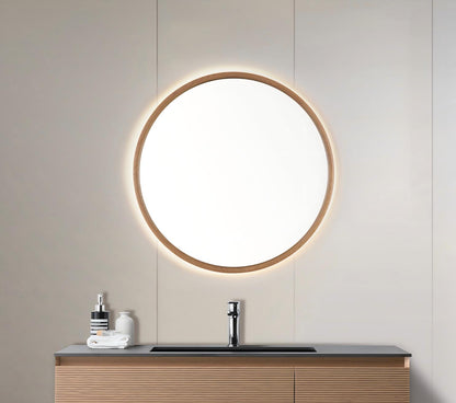 Zen Mirror 36" / Whitewash Oak / LED