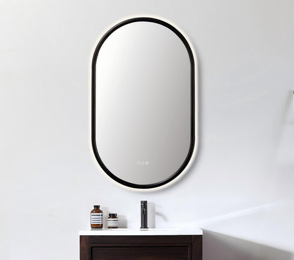 Zen Mirror 24" / Dark Walnut / LED