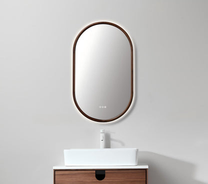 Zen Mirror 24" / Walnut / LED
