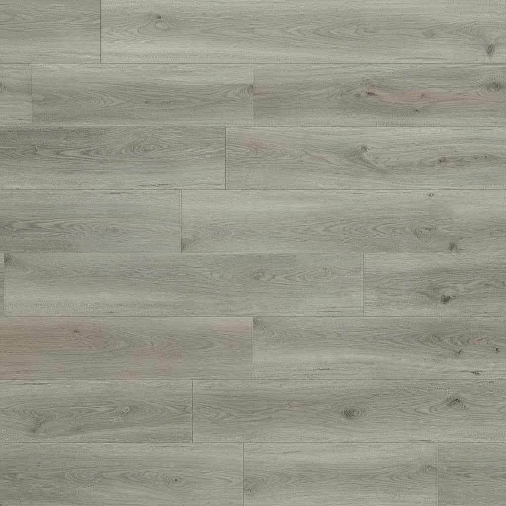 Chicago Grey Waterproof SPC Flooring plank texture, top-down view