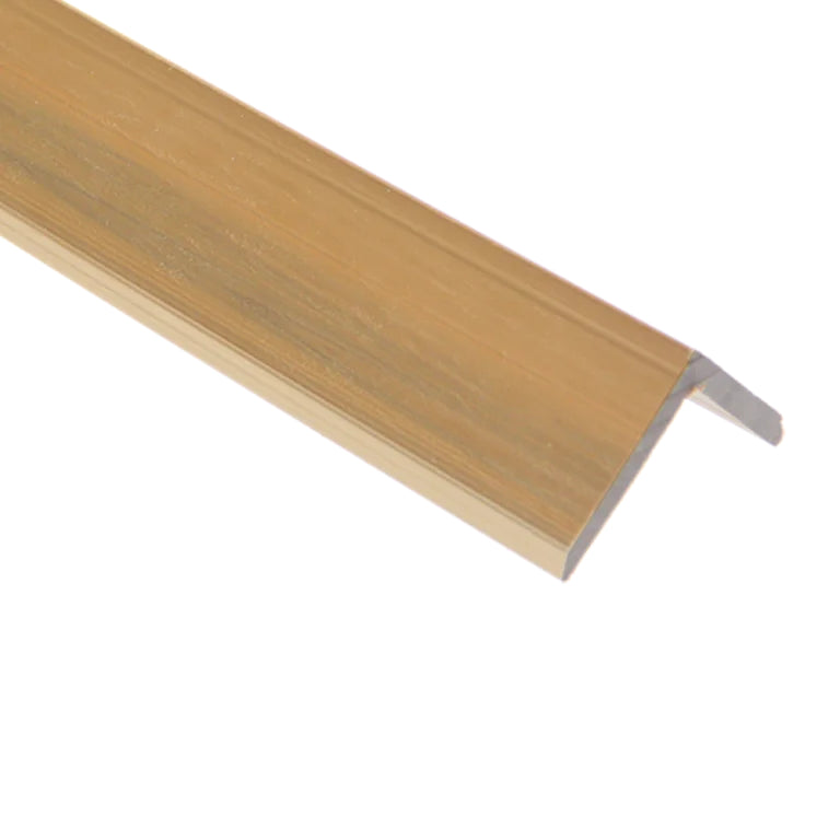 Corner Trims for WPC Exterior Decorative Wall Panels, wood plastic composite panel in a wood look finish