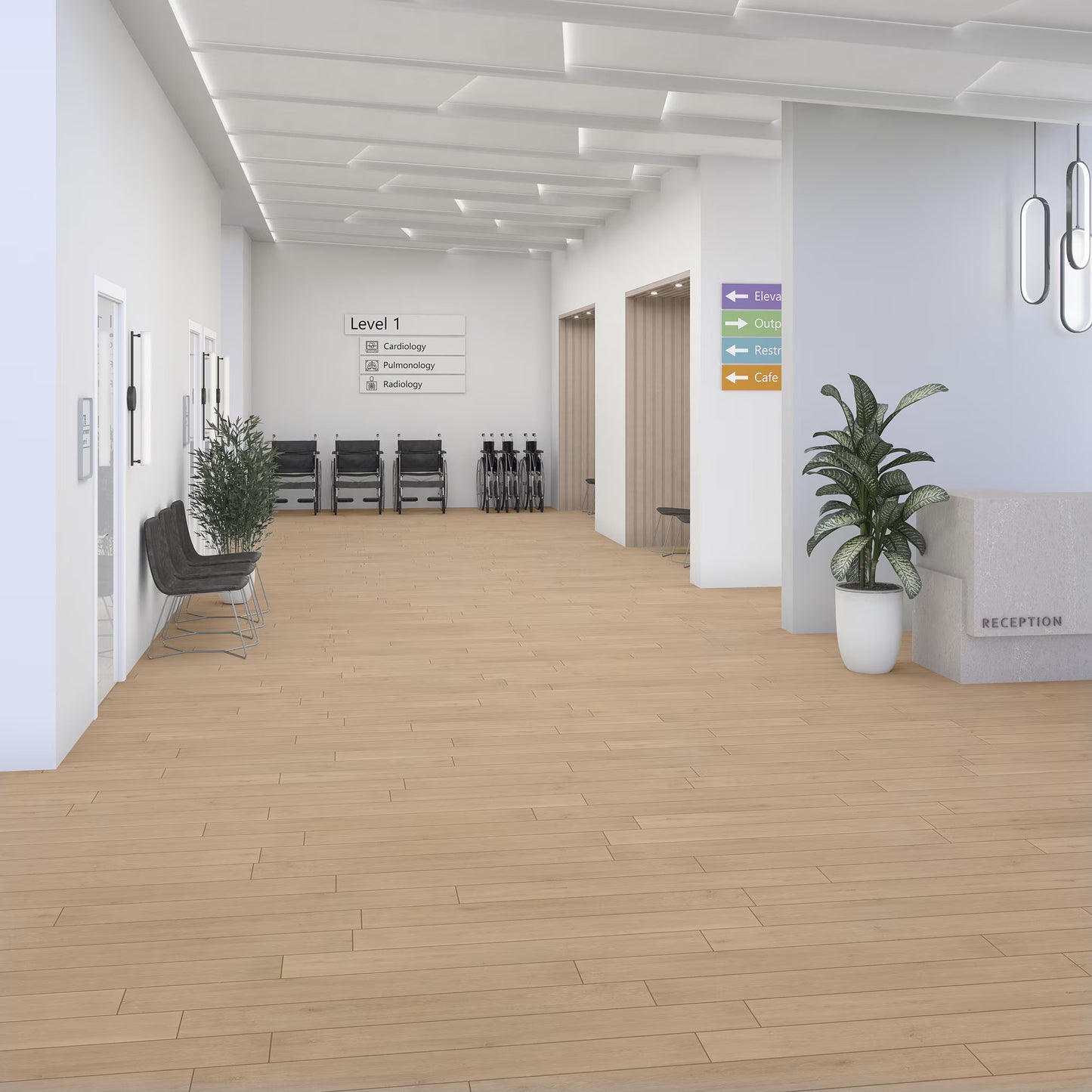 Pines Terrace Sugar LVP Glue Down Flooring