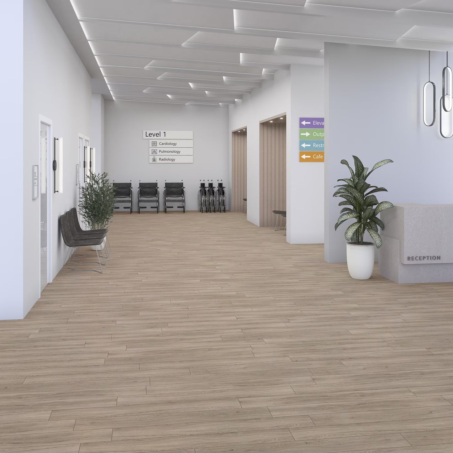 Pines Terrace Wreath LVP Glue Down Flooring