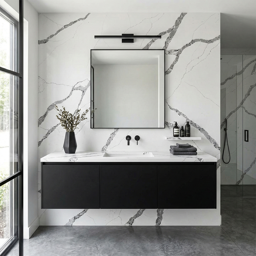 Dio-Calacatta Ariston Quartz Slab