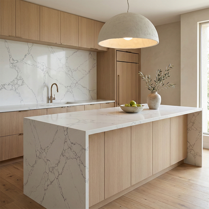 Dio-Calacatta Craze Quartz Slab