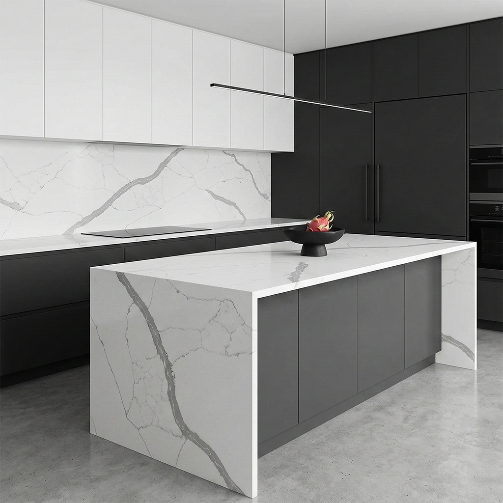 Dio-Calacatta Venus Quartz Slab