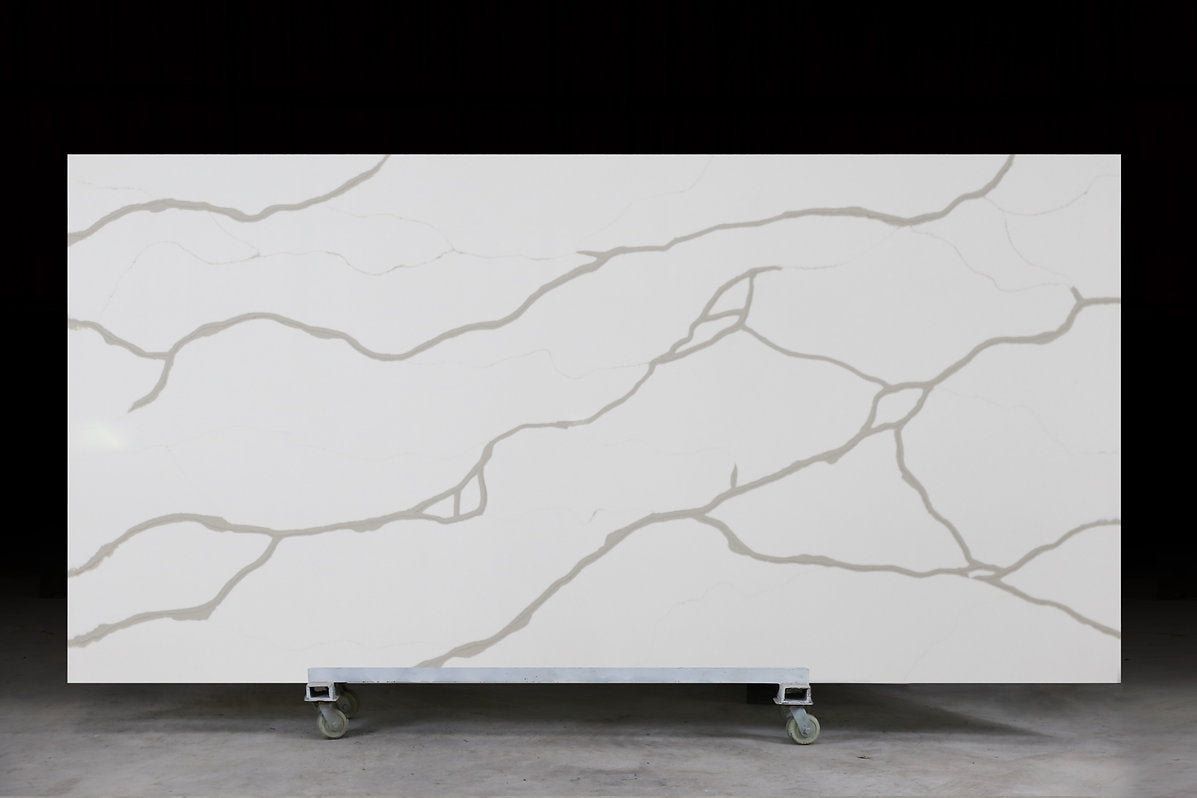 Dio-Calacatta White Quartz Slab