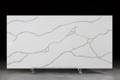 Dio-Calacatta White Quartz Slab