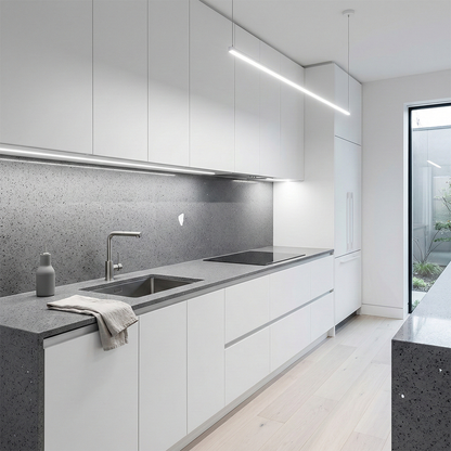 Dio-Crystal Grey Quartz Slab
