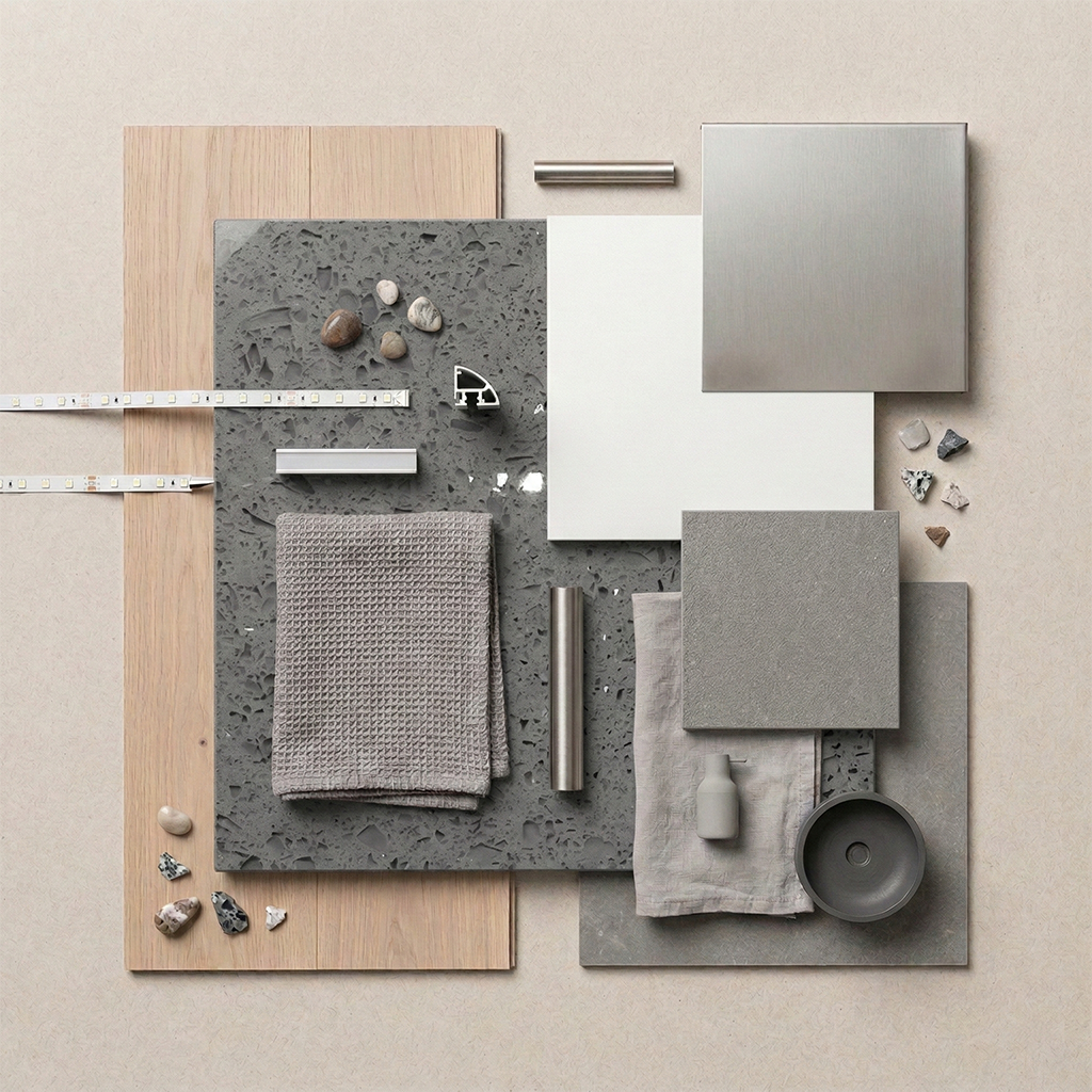 Dio-Crystal Grey Quartz Slab