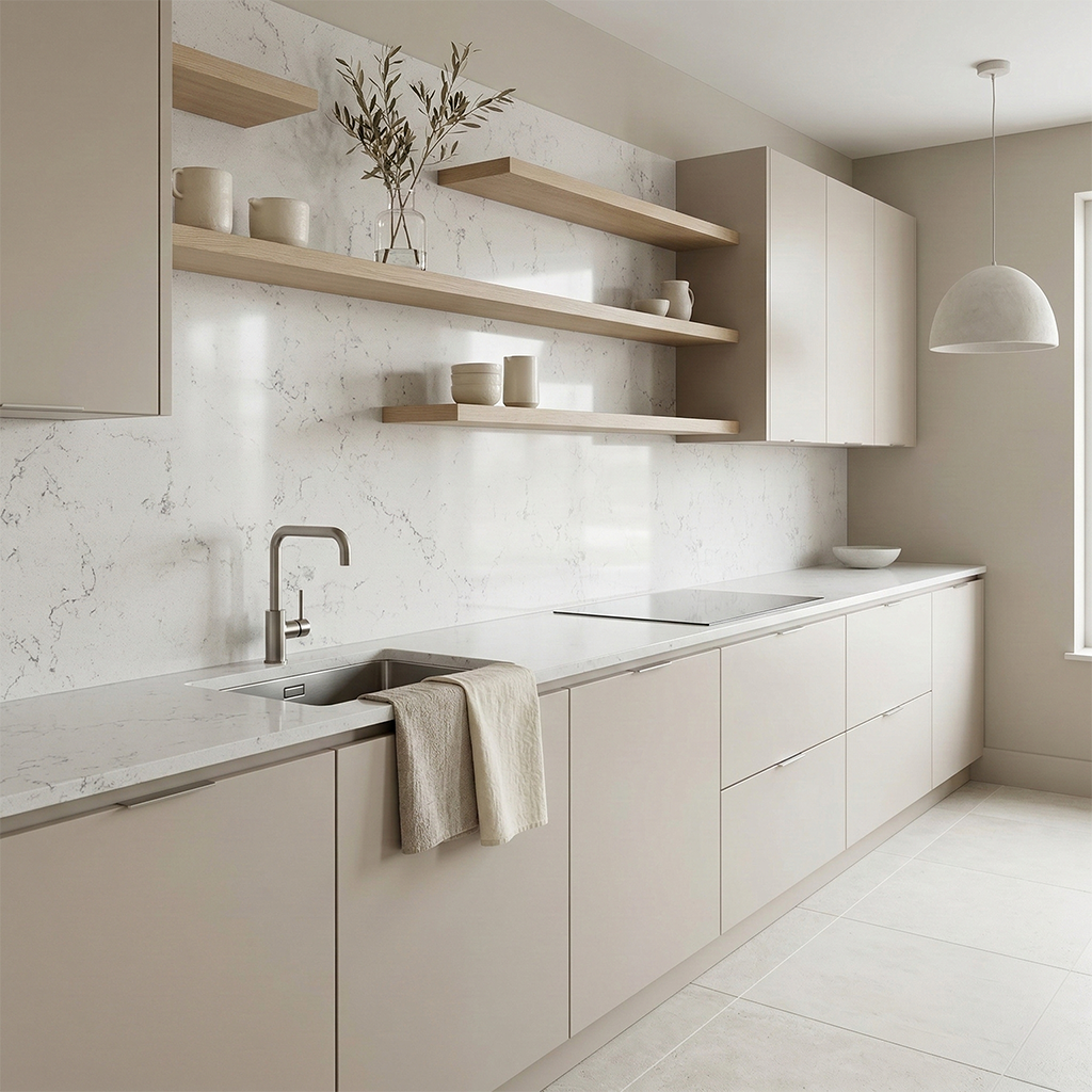 Dio-Jaxy White Quartz Slab