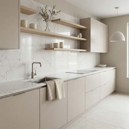 Dio-Jaxy White Quartz Slab