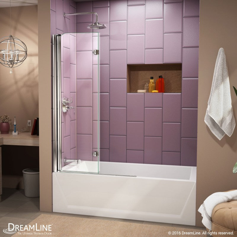Aqua Frameless Bi-Fold Tub Door