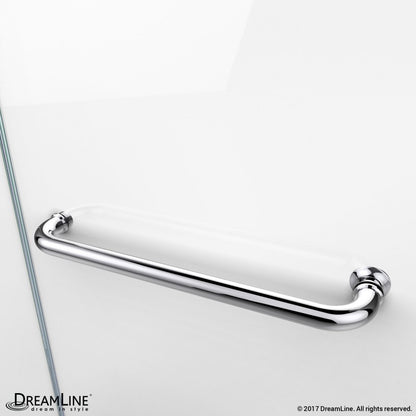 Aqua Frameless Swing Tub Door with Return Panel