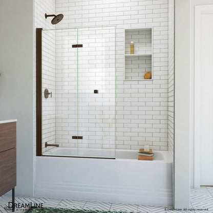 Aqua-Q Frameless Bi-Fold Shower Door