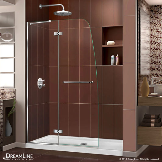 Aqua Ultra Frameless Hinged Shower Door