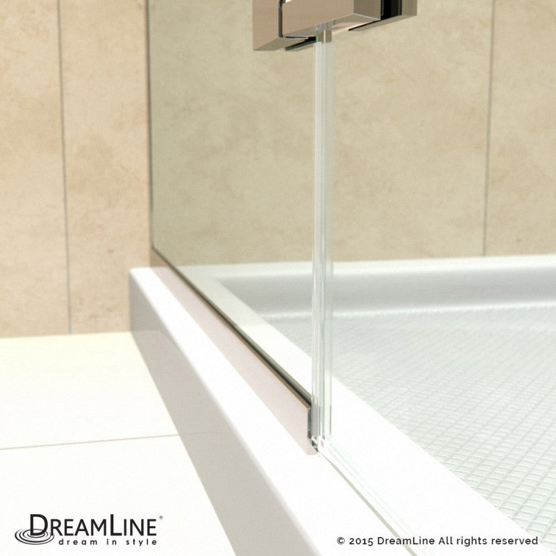 Aqua Ultra Frameless Hinged Shower Door