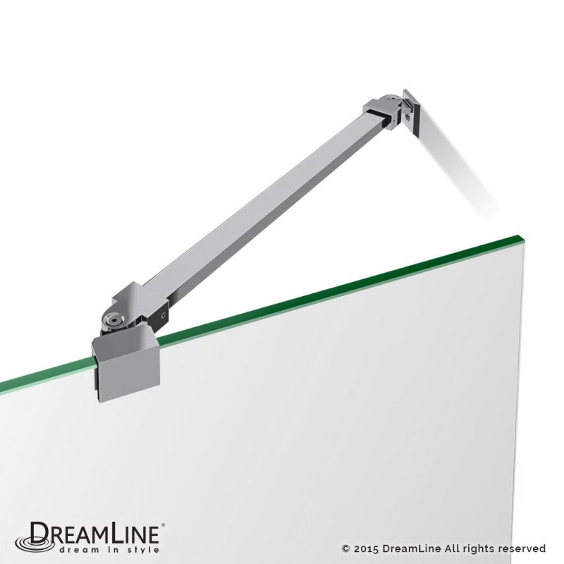 Aqua Ultra Frameless Hinged Tub Door with 9 in. Extender Panel