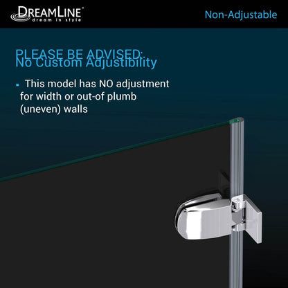 Aqua Uno Frameless Hinged Tub Door