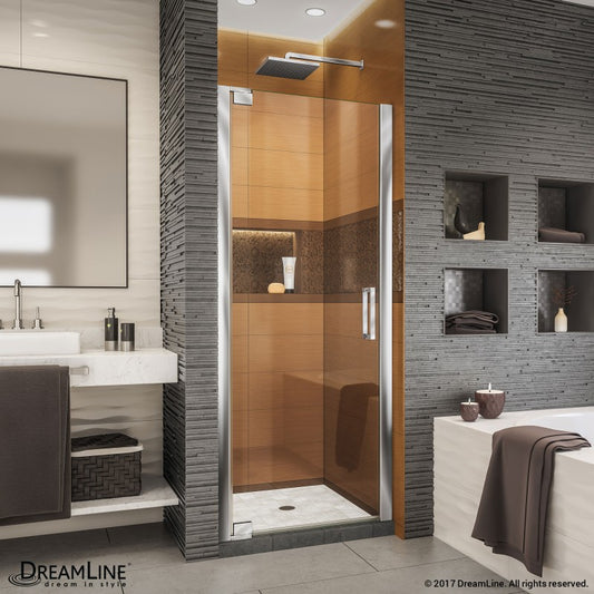 Elegance-LS Frameless Pivot Shower Door (25"W to 45"W)
