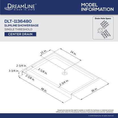 Encore Semi-Frameless Double Sliding Shower Door Kit with Black Shower Base Pan and Center Drain