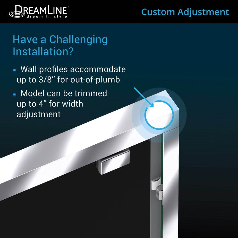 Encore Semi-Frameless Double Sliding Shower Door