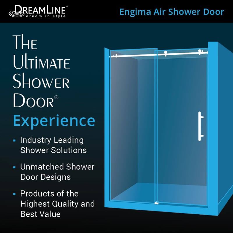 Enigma Air Frameless Single Sliding Shower Door