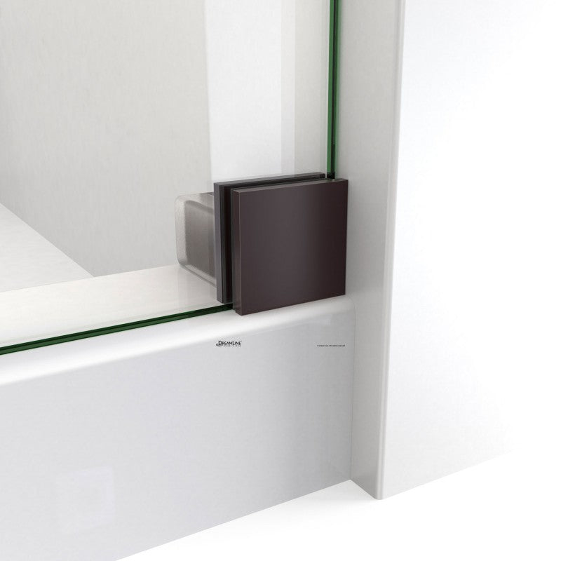 Enigma-X Frameless Single Sliding Shower Door and Double Sided Handle