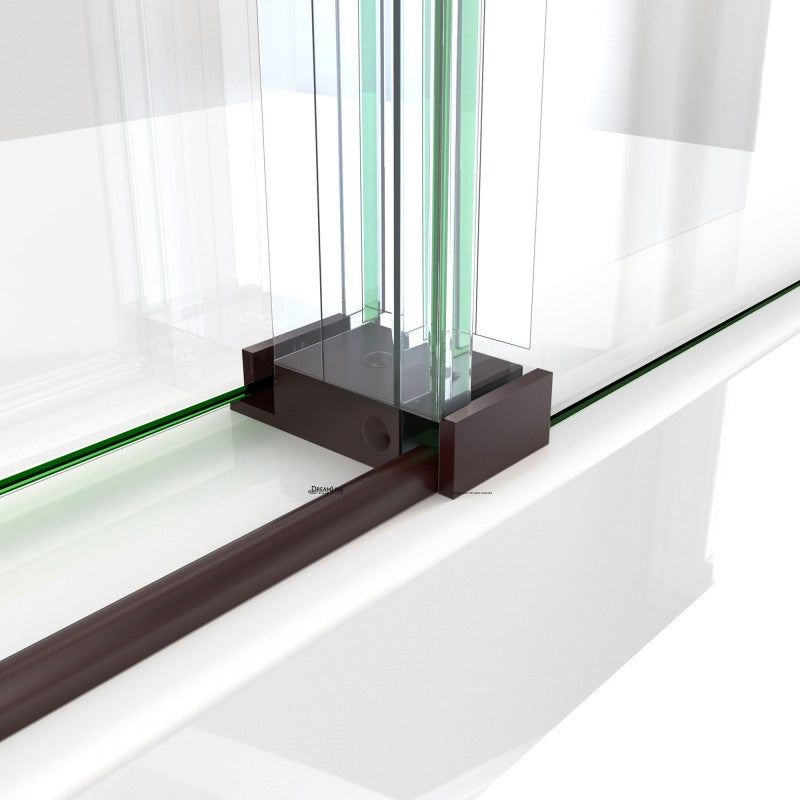 Enigma-X Frameless Single Sliding Shower Door and Double Sided Handle