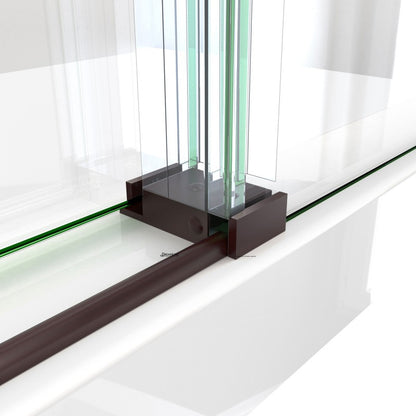 Enigma-X Frameless Single Sliding Shower Door and Double Sided Handle