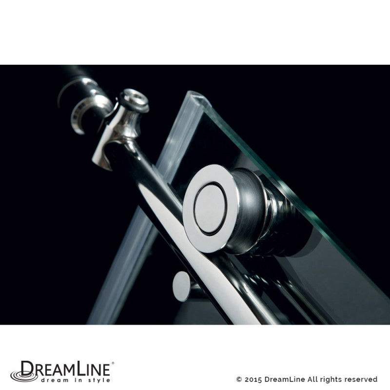 Enigma-X Frameless Single Sliding Shower Door and Single Sided Handle