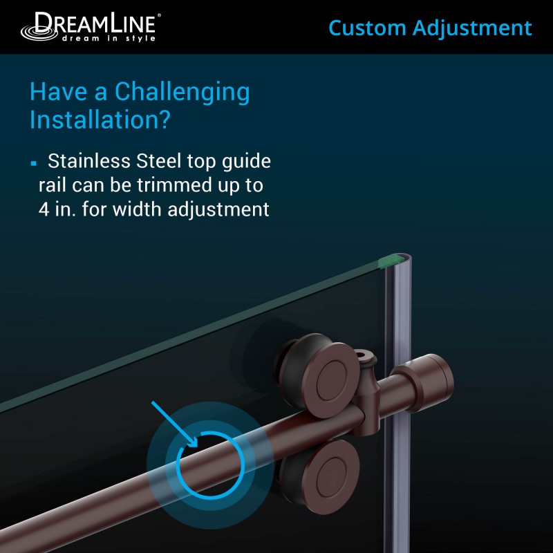 Enigma-XO Frameless Single Sliding Shower Door