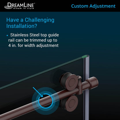 Enigma-XO Frameless Single Sliding Shower Door