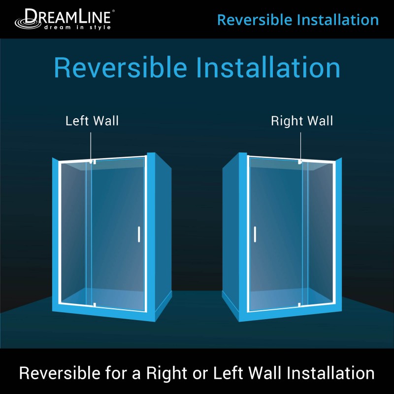 Flex Semi-Frameless Pivot Shower Door