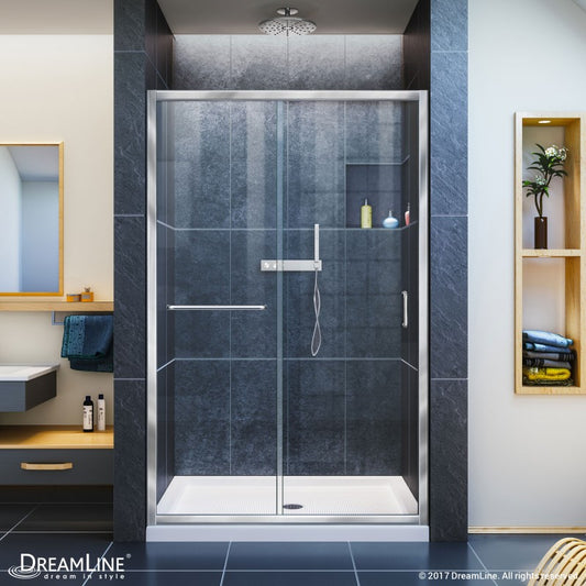 Infinity-Z Semi-Frameless Single Sliding Shower Door