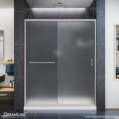Infinity-Z Semi-Frameless Single Sliding Shower Door