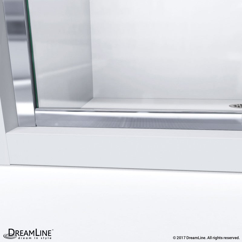 Infinity-Z Semi-Frameless Single Sliding Shower Door