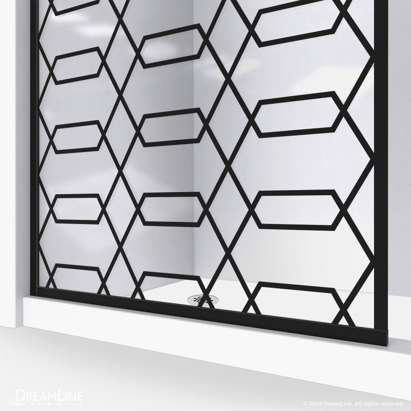 Linea Maze Frameless Stationary Shower Panel