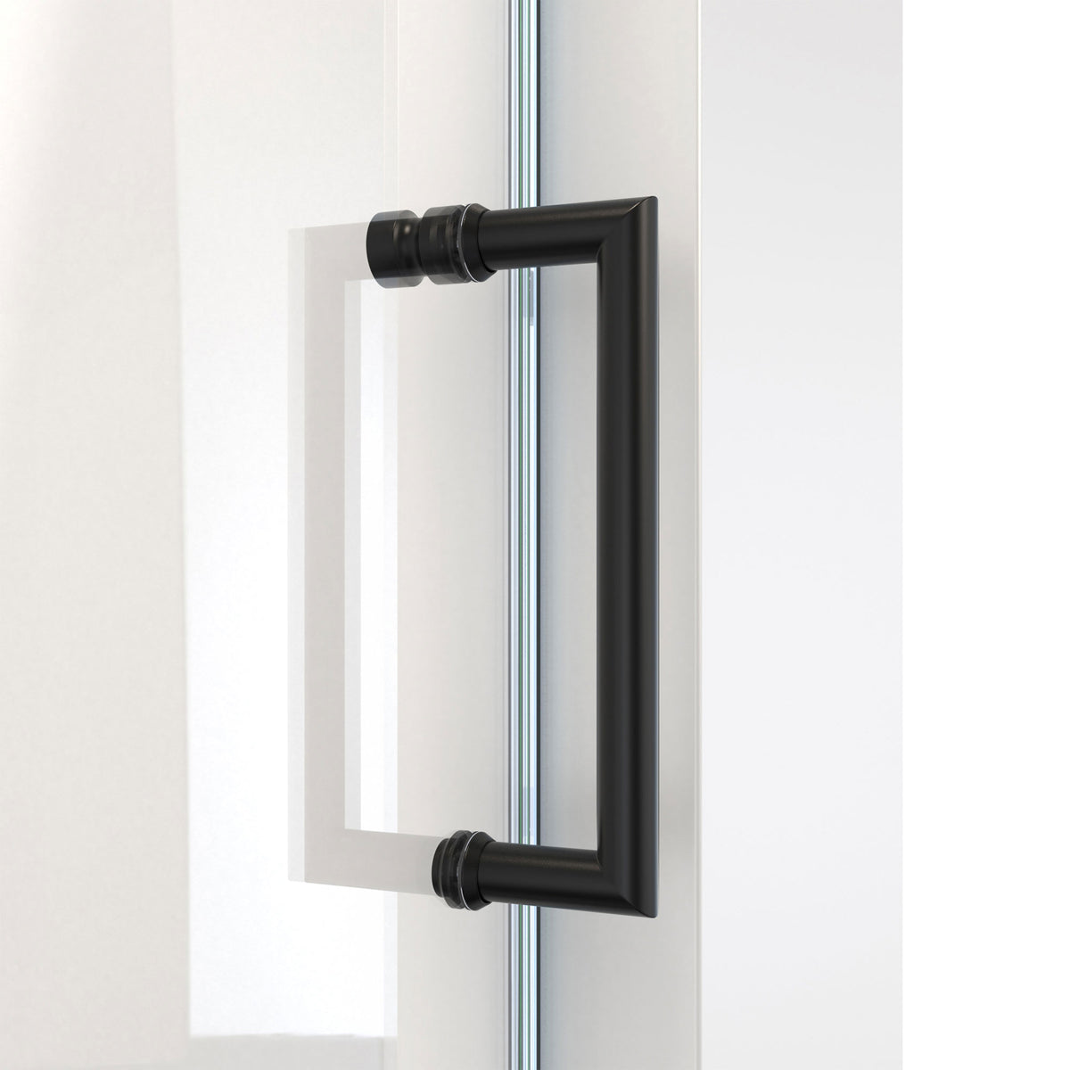 Mirage-X pull handle detail in satin black
