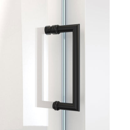 Mirage-X pull handle detail in satin black