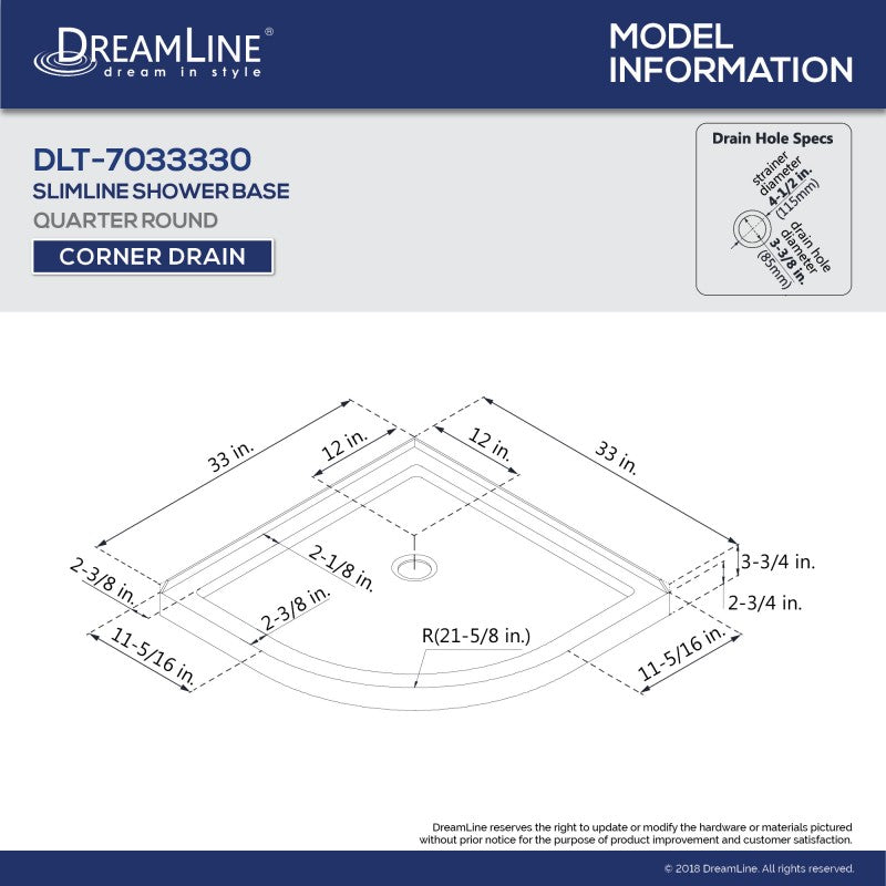 Prime Semi-Frameless Corner Enclosure Center Sliding Shower Door Kit with Black Shower Base Pan and Corner Drain