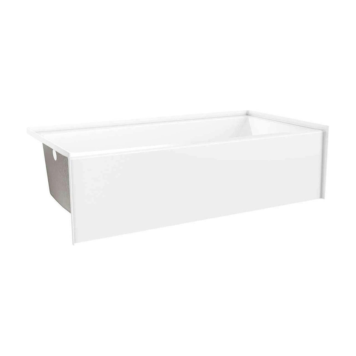 Prism 60 inch x 32 inch alcove acrylic bathtub in white