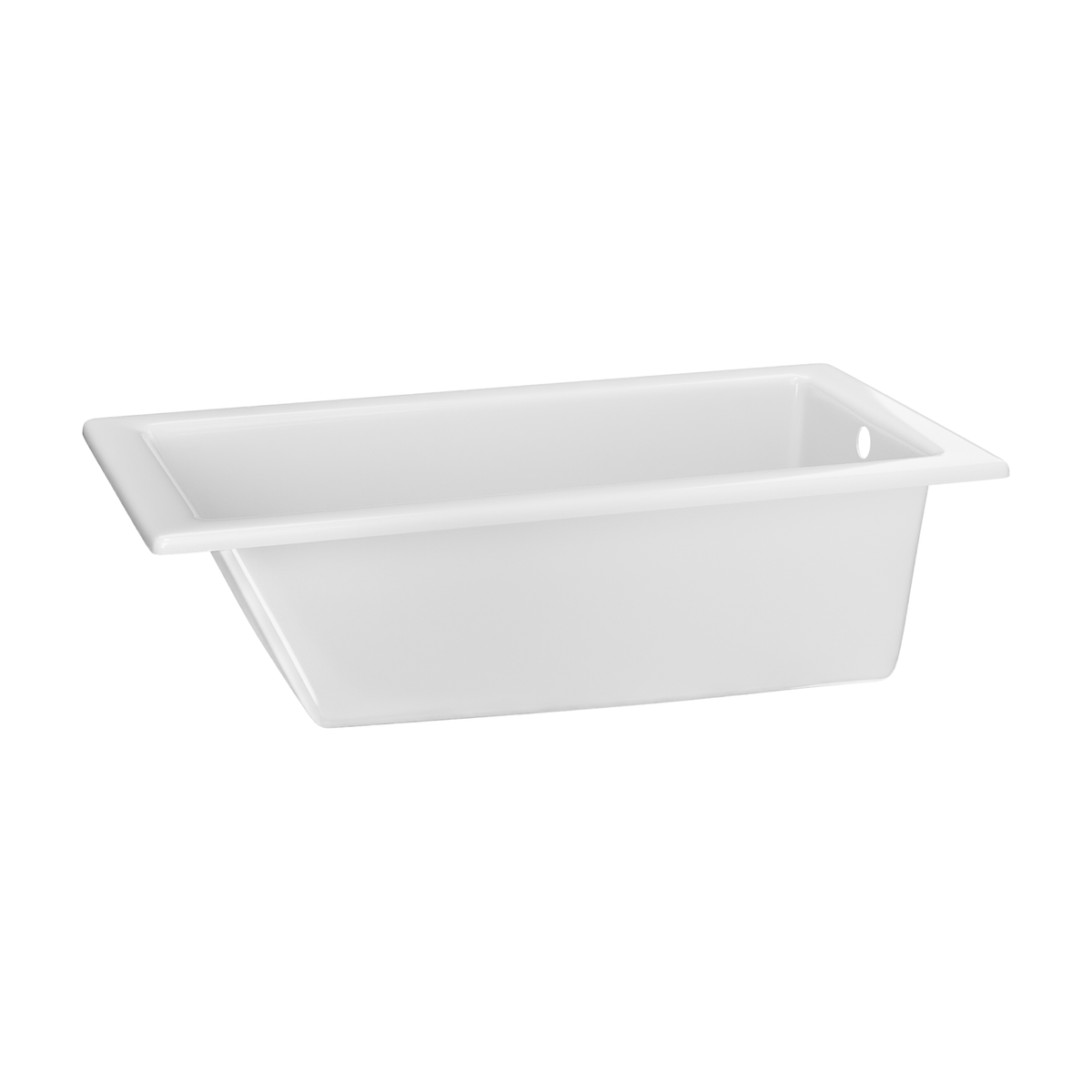 Prism 60 inch x 32 inch drop-in acrylic bathtub in white